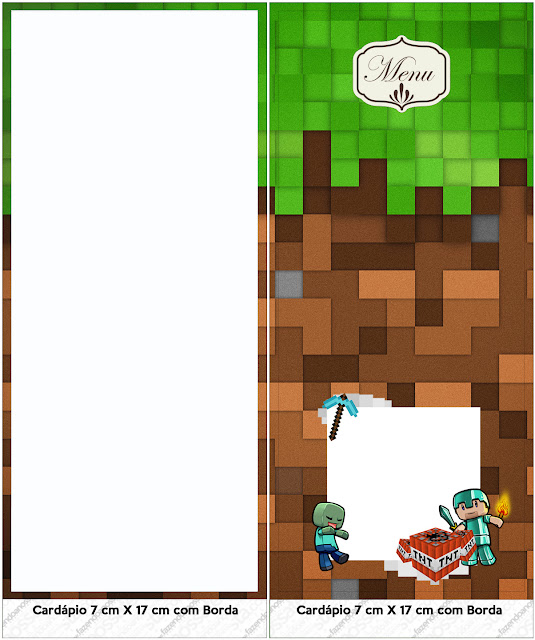 Menú o Programa Gratis para Fiesta de Minecraft. Menú o Programa Gratis para Fiesta de Minecraft.