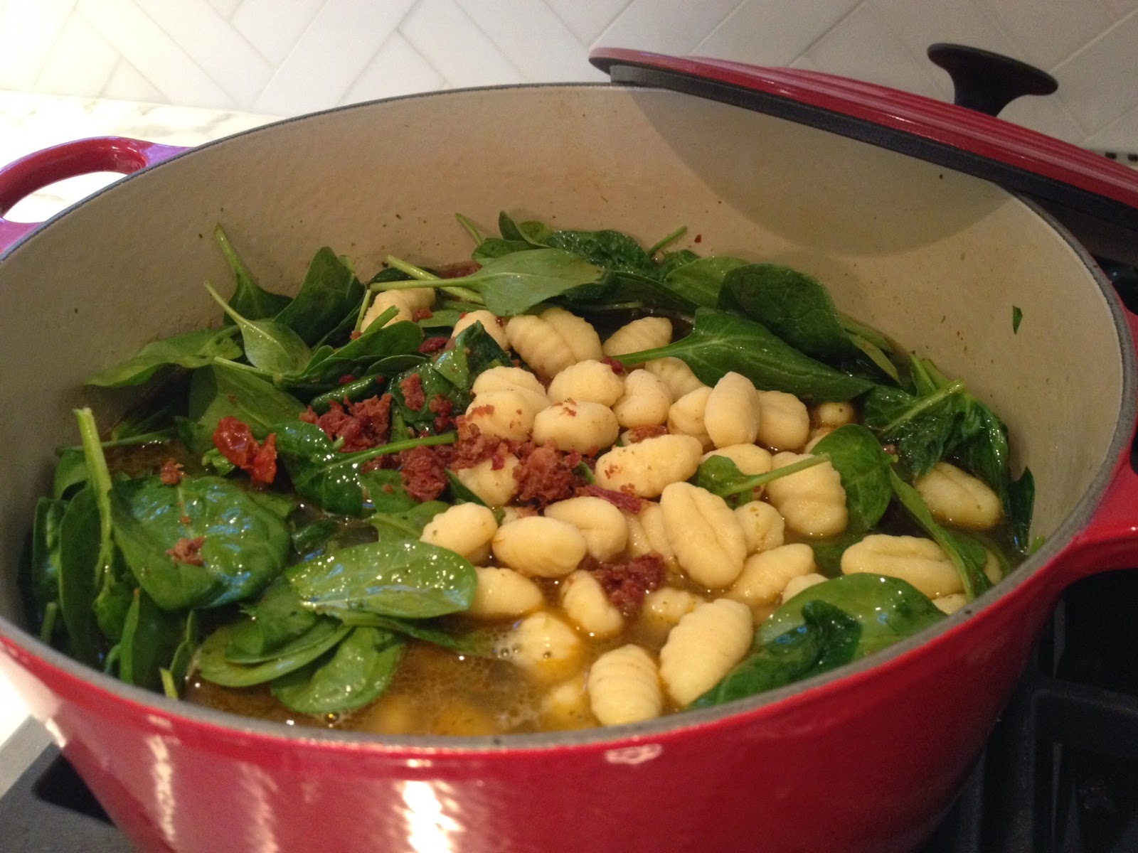 The Full Plate Blog {KidPleasing} Spinach Tomato Gnocchi Soup aka