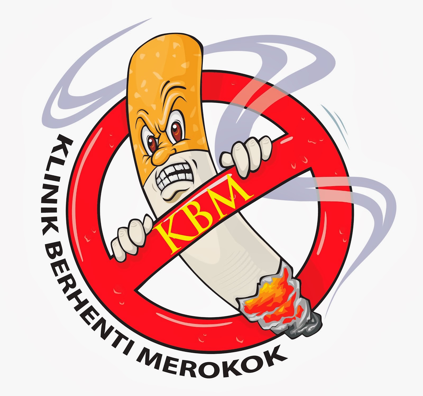 Poster Larangan Merokok Lukisan Gambar Lukisan Orang Merokok Penderita Maag Kronis Dilarang Mengkonsumsi Makanan Yang Terlalu