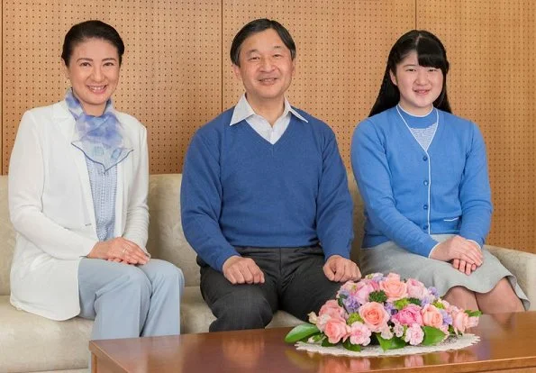 Crown Prince Naruhito with Crown Princess Masako and Princess Aiko