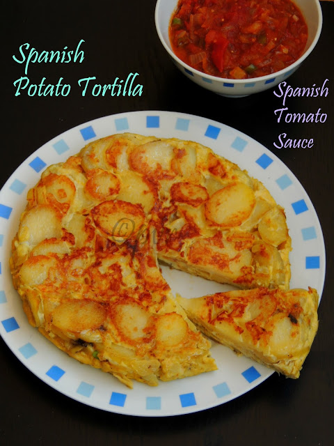 Spanish Potato Tortilla & Spanish tomato sauce