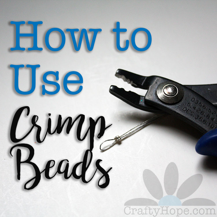 How to use a crimp bead and cover without the crimping tool. 