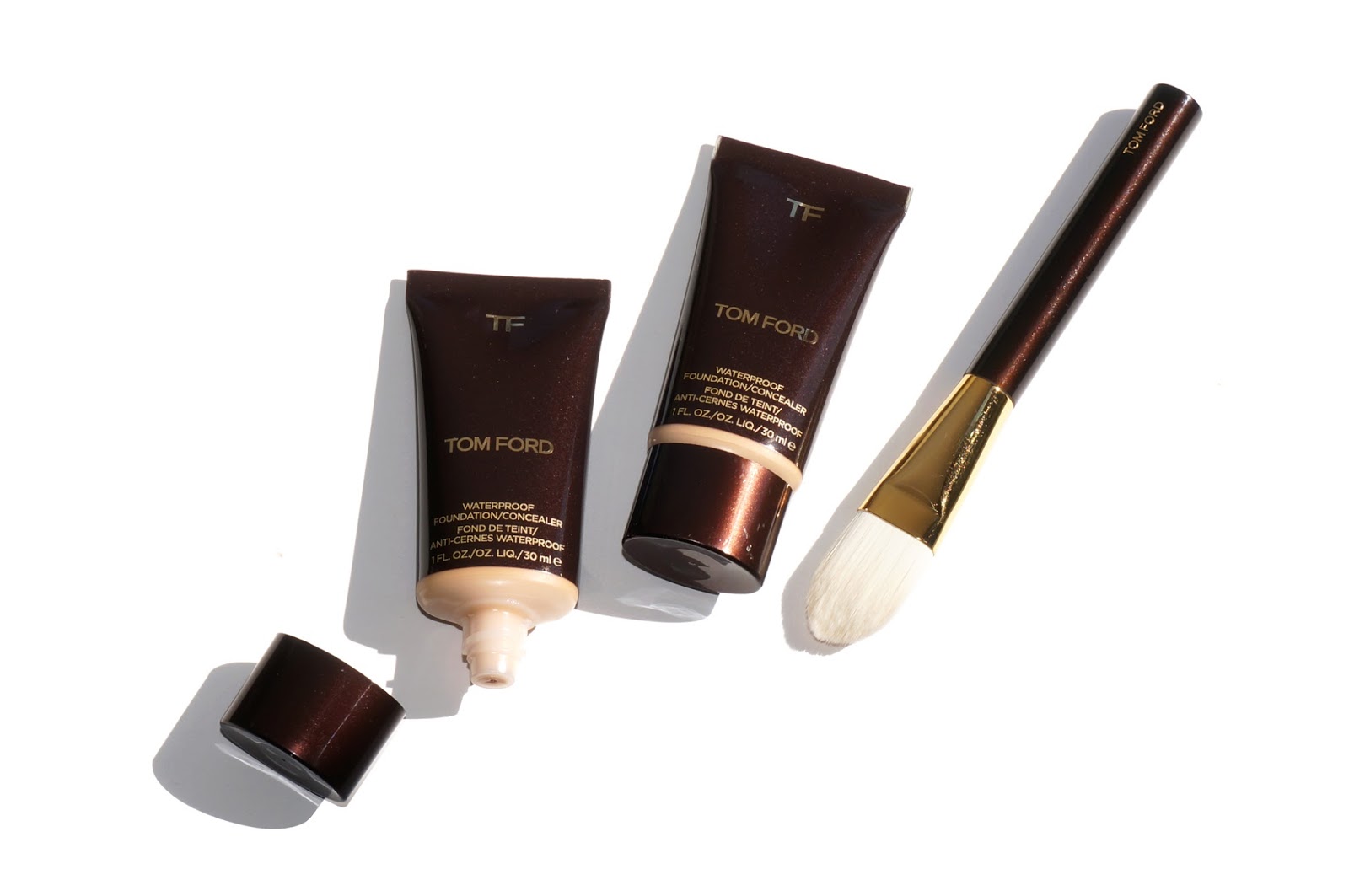 Tom Ford Beauty Face Collection: Waterproof Foundation/Concealer, Shimmer  Shots and Fiber Brow Gel - The Beauty Look Book