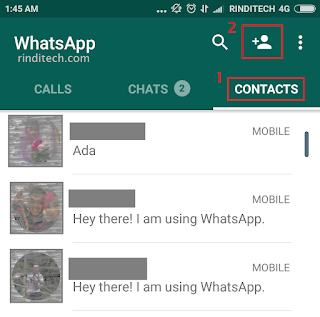 Cara Menambahkan Kontak di WhatsApp