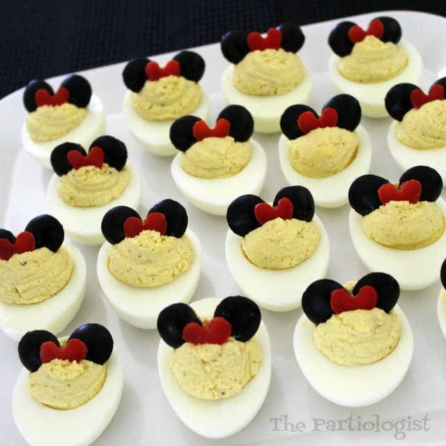 The Partiologist Minnie Mouse Deviled Eggs