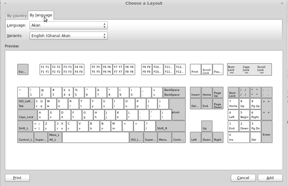 How to configure keyboard layouts in Xfce, Cinnamon, MATE Linux notes