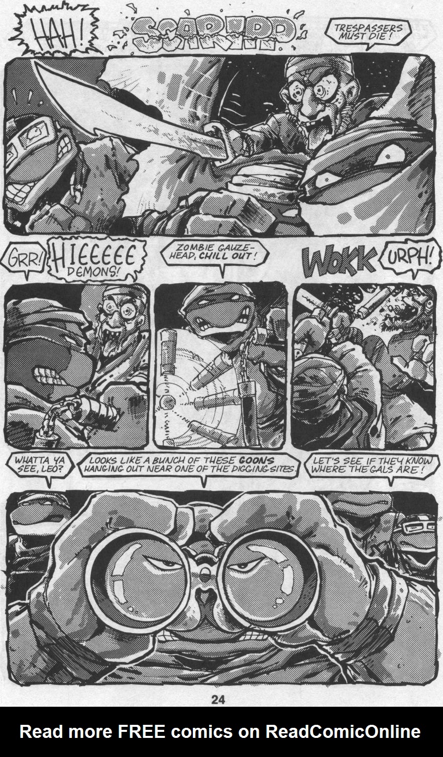 Read online Teenage Mutant Ninja Turtles (1984) comic -  Issue #32 - 24