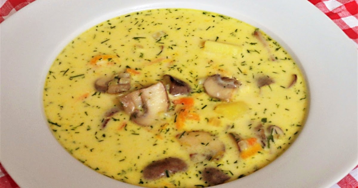 Maria kocht: Pilzsuppe mit Käse / Sajtos gombaleves