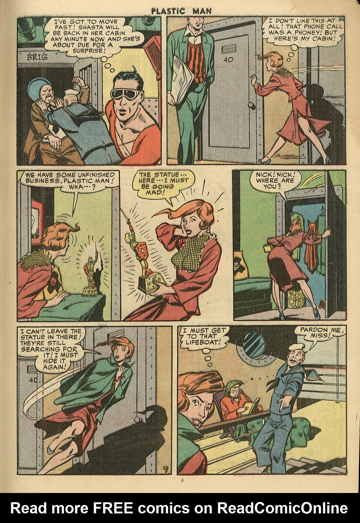 Read online Plastic Man (1943) comic -  Issue #28 - 11