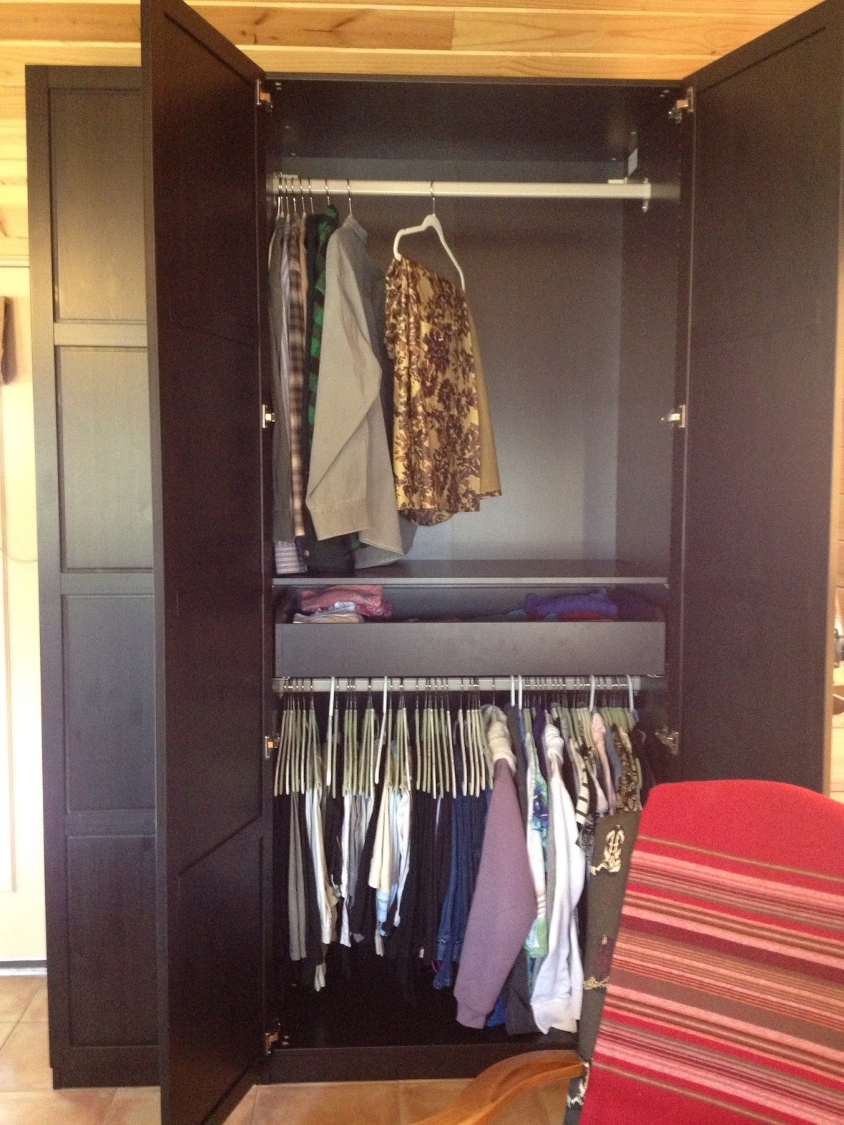 A Porch of My Own: Ikea, we have a closet!