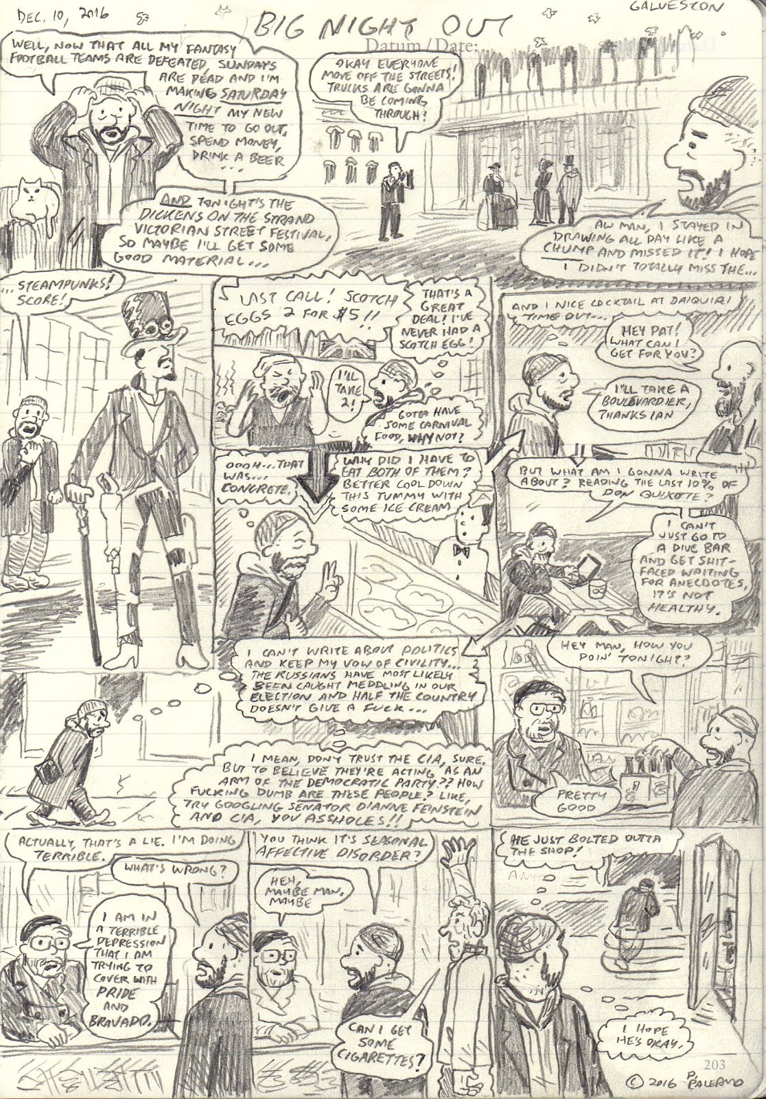 Pat Palermo's Galveston Drawing Diary