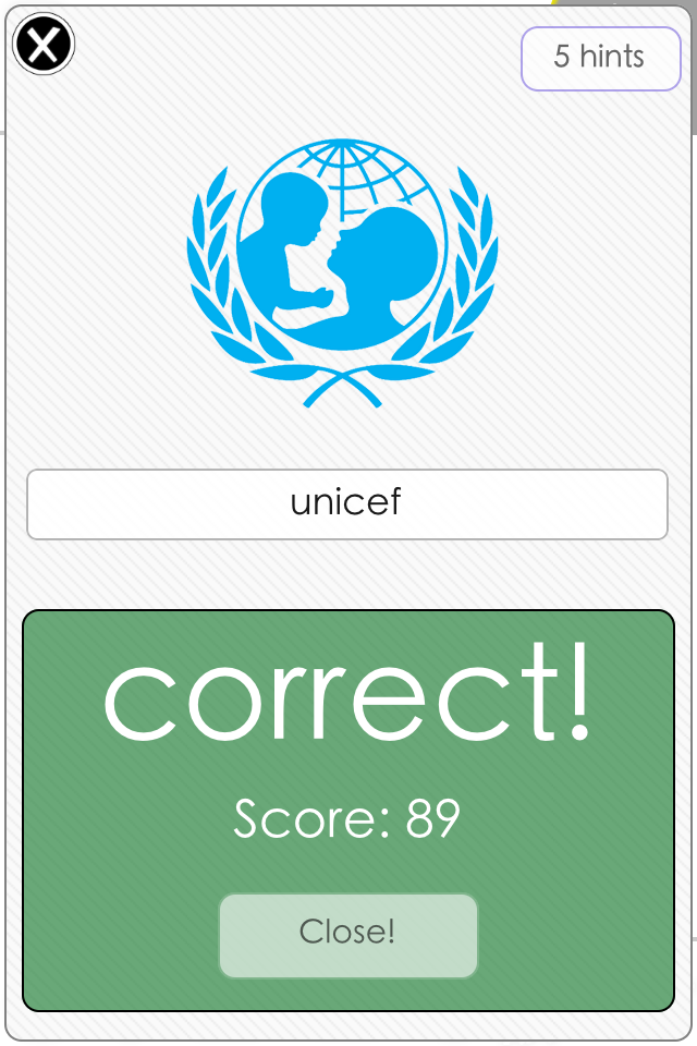 Logos Quiz iPad Game: unicef