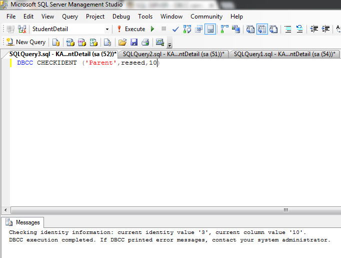JK SQL Server Blog How to reseed the identity value in SQL server