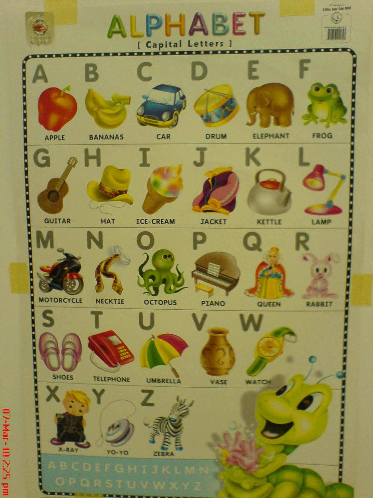 ABC Alphabets Wall Poster Downshifting Wisdom 