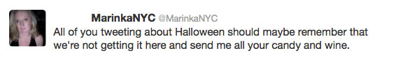 Funny Tweets from Halloween 2012