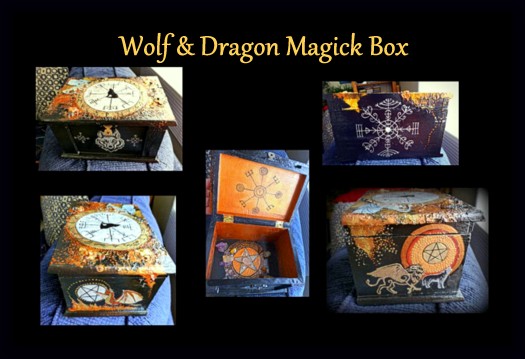 Wolf & Dragon Magick box