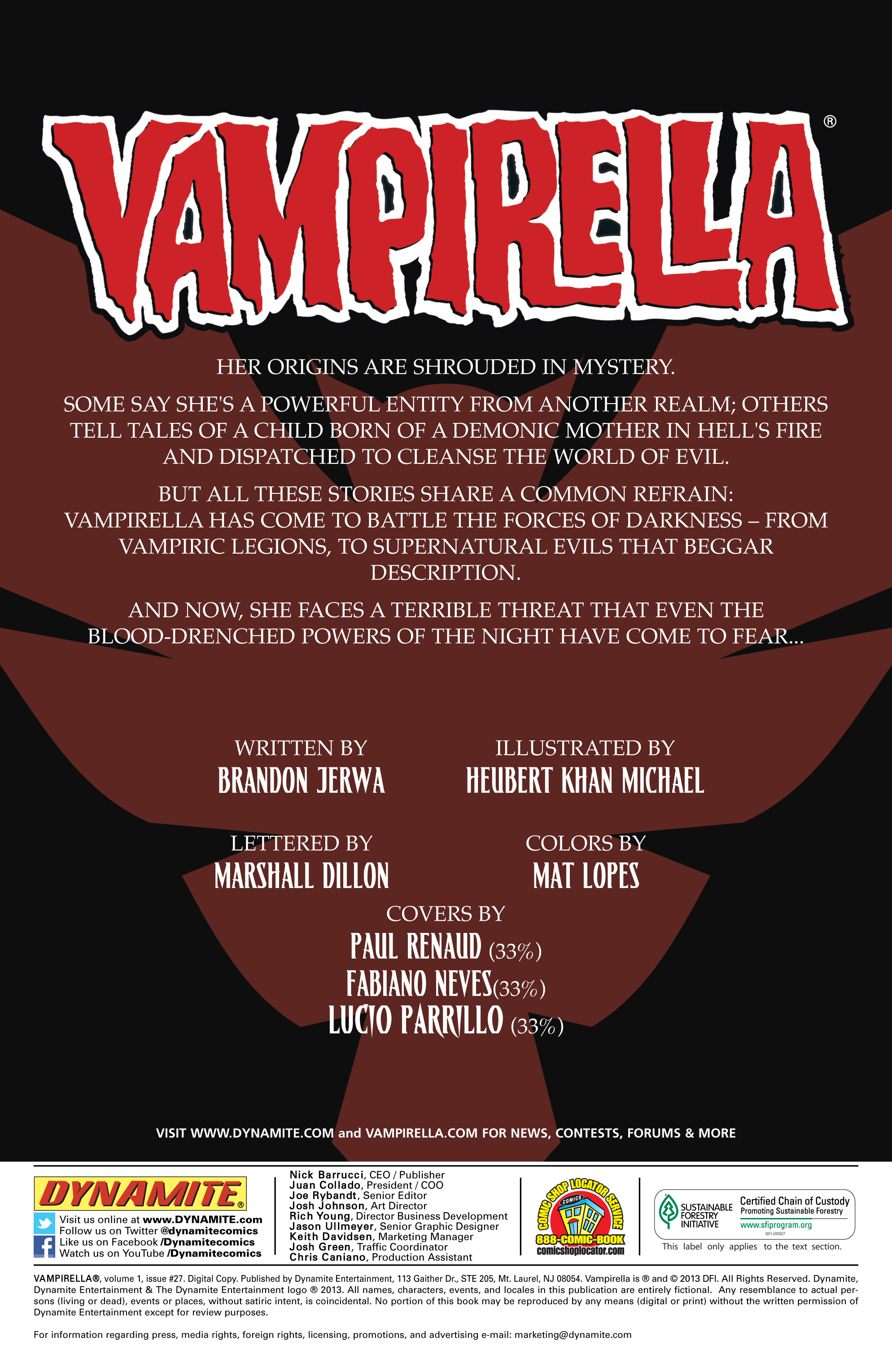Read online Vampirella (2010) comic -  Issue #27 - 4