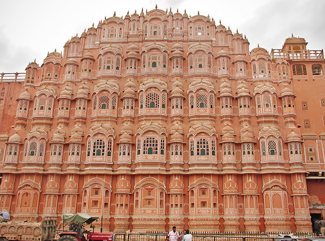 La façade du palais des Vents à Jaipur