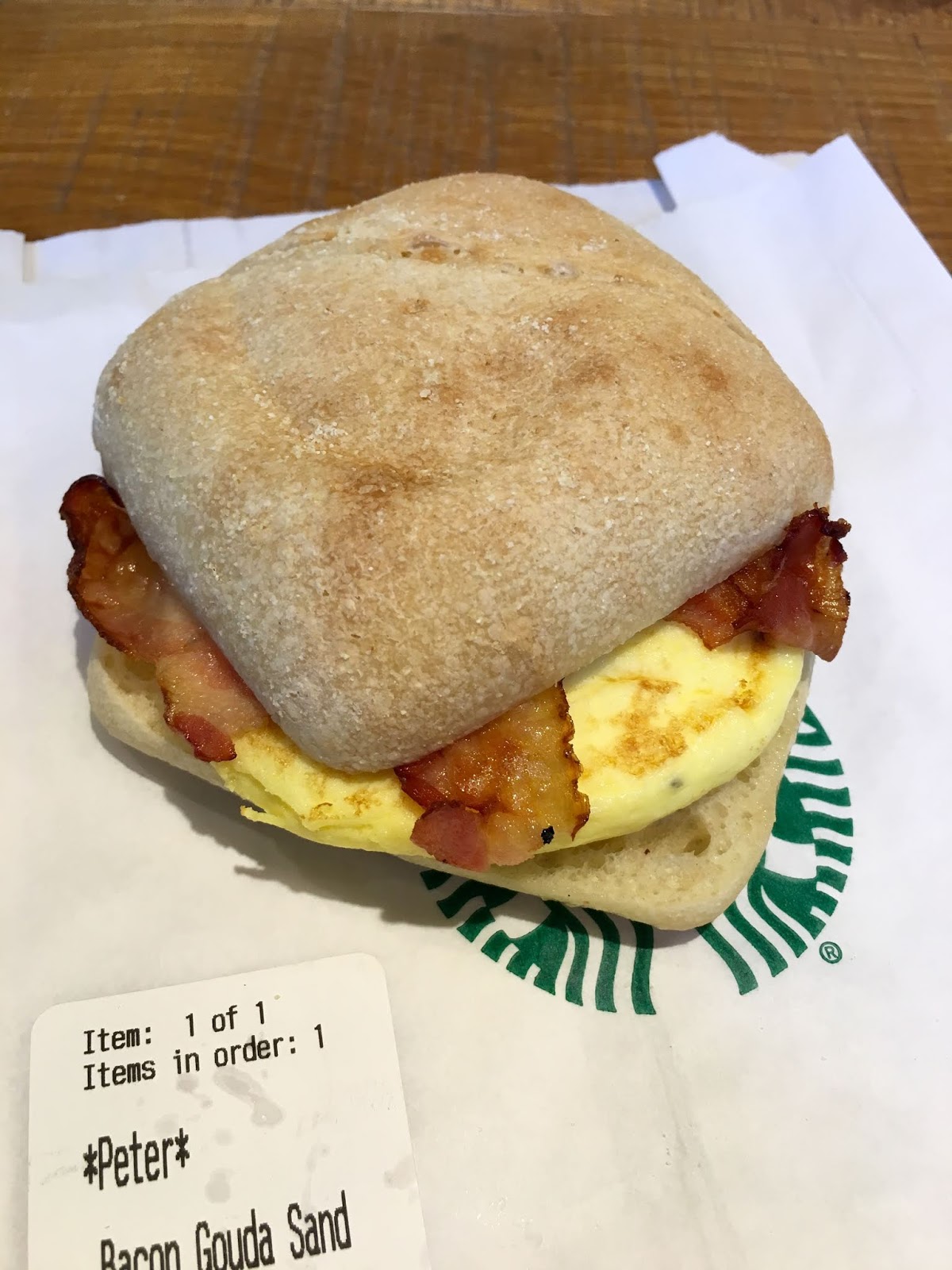 Copycat Starbucks Bacon Gouda Breakfast Sandwich 