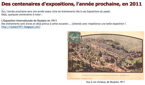 Les expositions en 1911