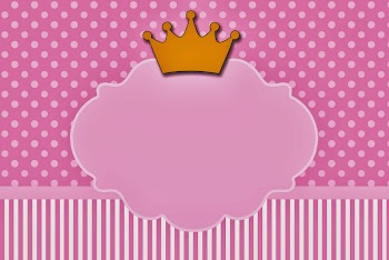 Princesses: Free Printable Cards or Invitations. 