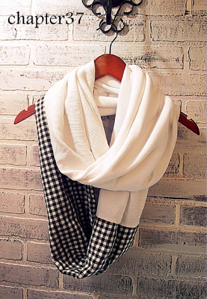 Color Block Infinity Scarf