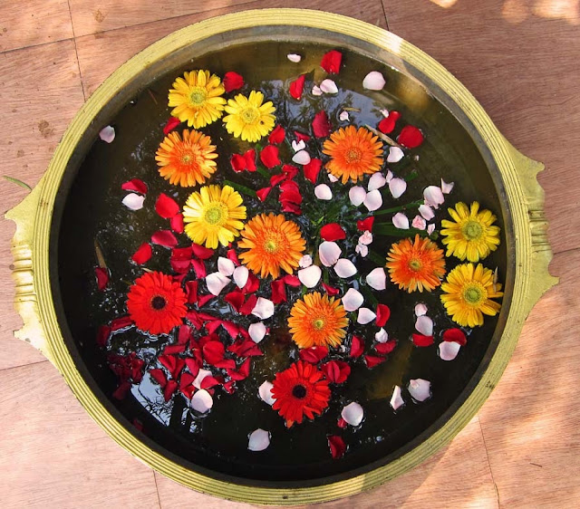 flower arrangement in a pot