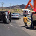 Volcadura en carretera a Delicias deja un lesionado