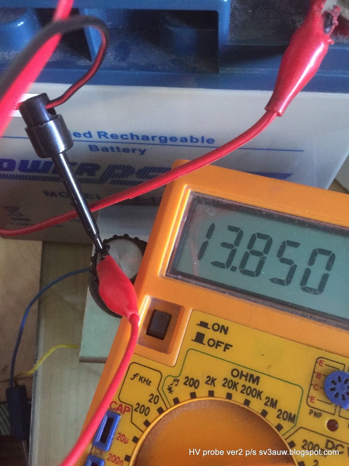 sv3auw Calibration of the HV probe!