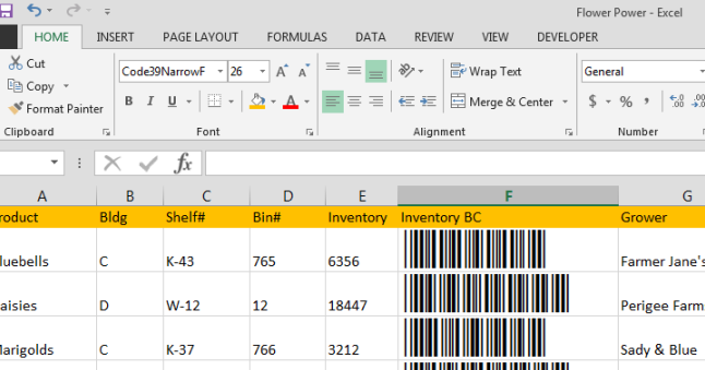 Barcode Nerds: How to Make Code 39 Barcodes in Excel