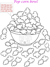 Popcorn coloring pages 6
