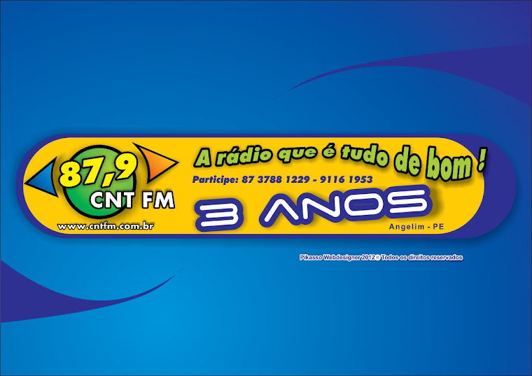 CNT FM - 3 anos - Papel de parede comemorativo