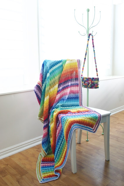 Illuminations Blanket Free Crochet Pattern by Felted Button