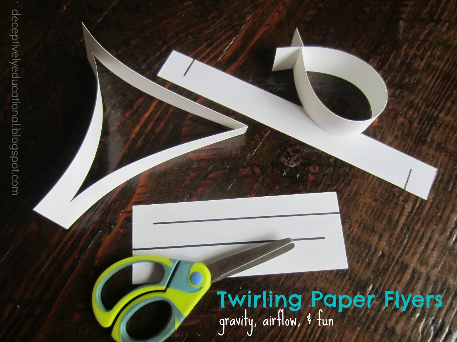 Relentlessly Fun, Deceptively Educational: Twirling Paper Flyers