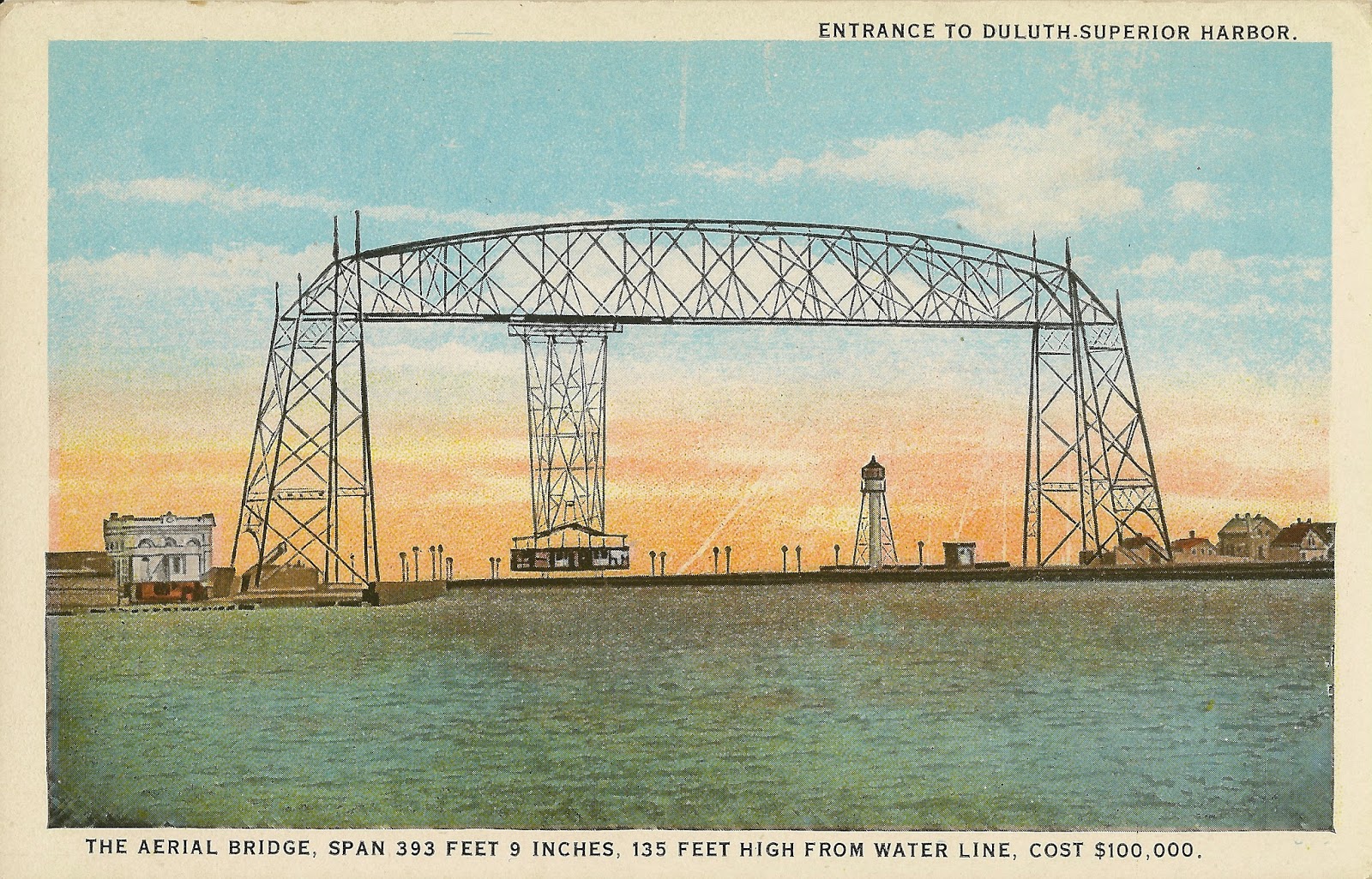 Vintage Newspapers & More Aerial Bridge, Entrance to Duluth Superior