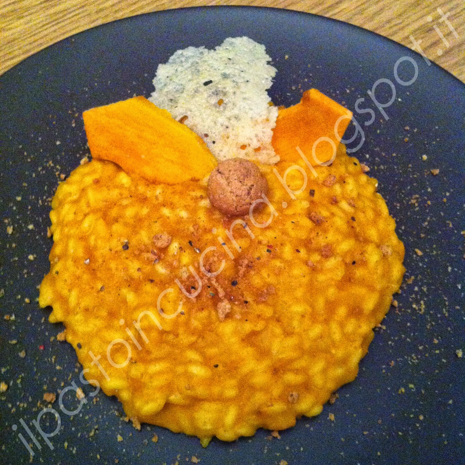 Il risotto alla zucca e agli amaretti