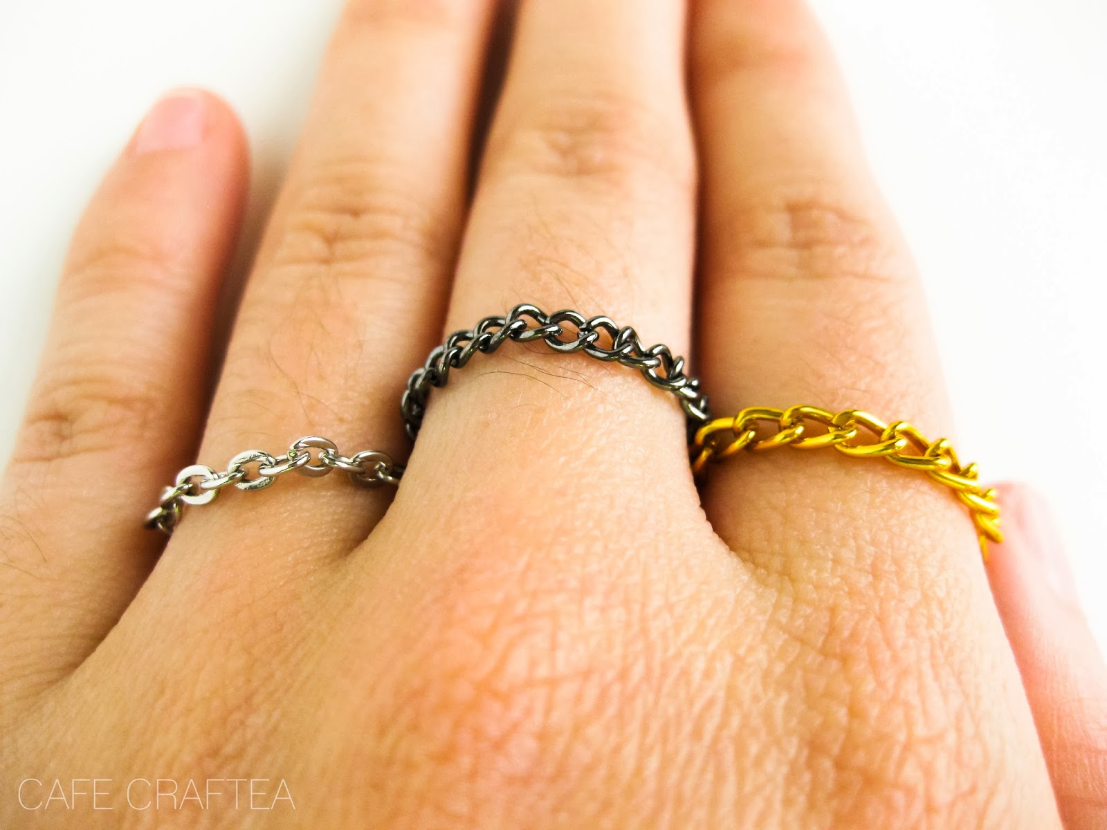 Projects Using Old Chain Cafe Craftea: DIY | Chain Scrap Rings