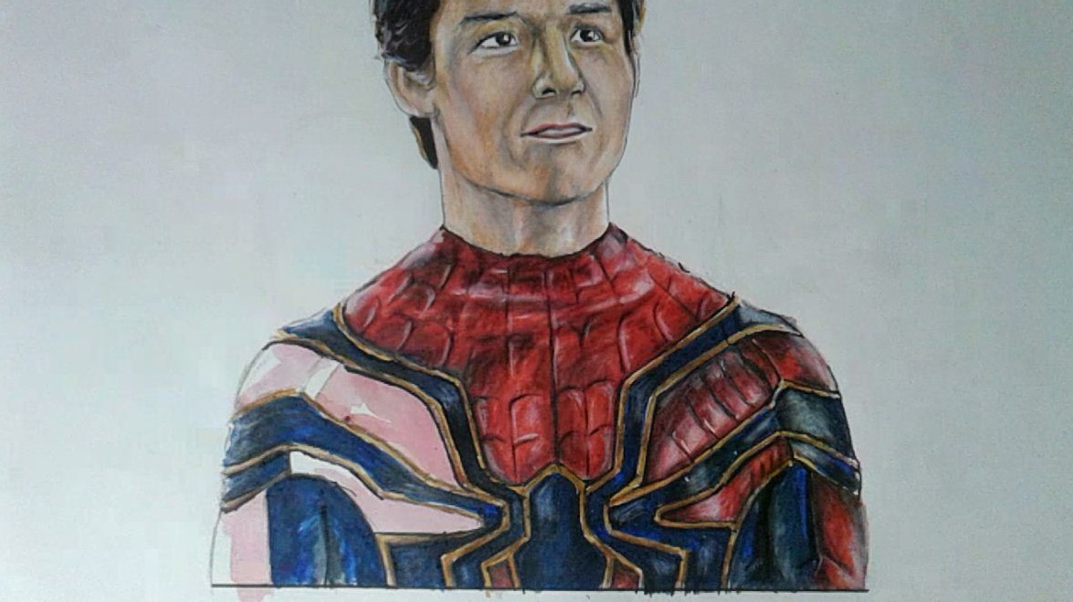 Pranjal Shrivastava' Art: HOW TO DRAW IRON-SPIDER (TOM HOLLAND) || EASY