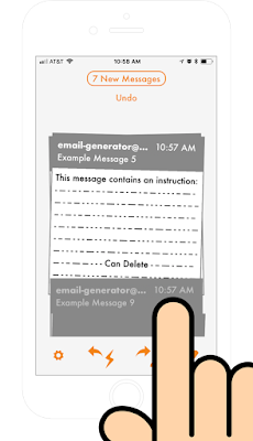 Drag down to mark email for attention with EO for iOS