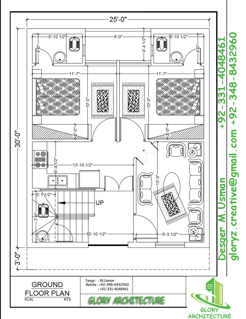 25x30 House Plan