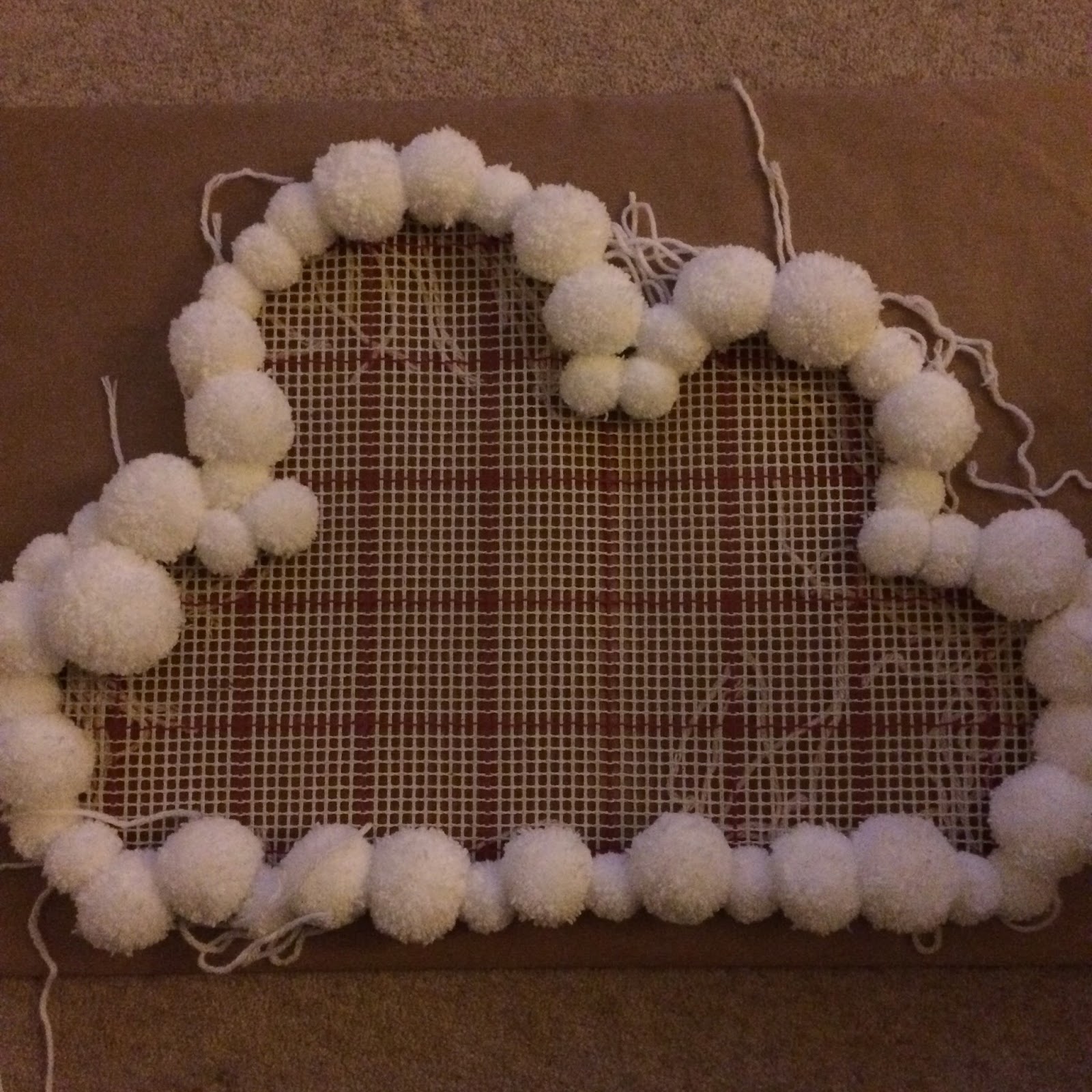 Winding the Bobbin Up : Pom-Pom Cloud Rug for Child's Bedroom DIY