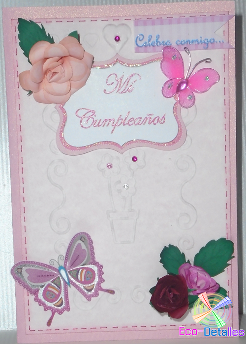 Eco Detalles Pedido Especial Tarjeta De Invitacion Para Cumpleanos