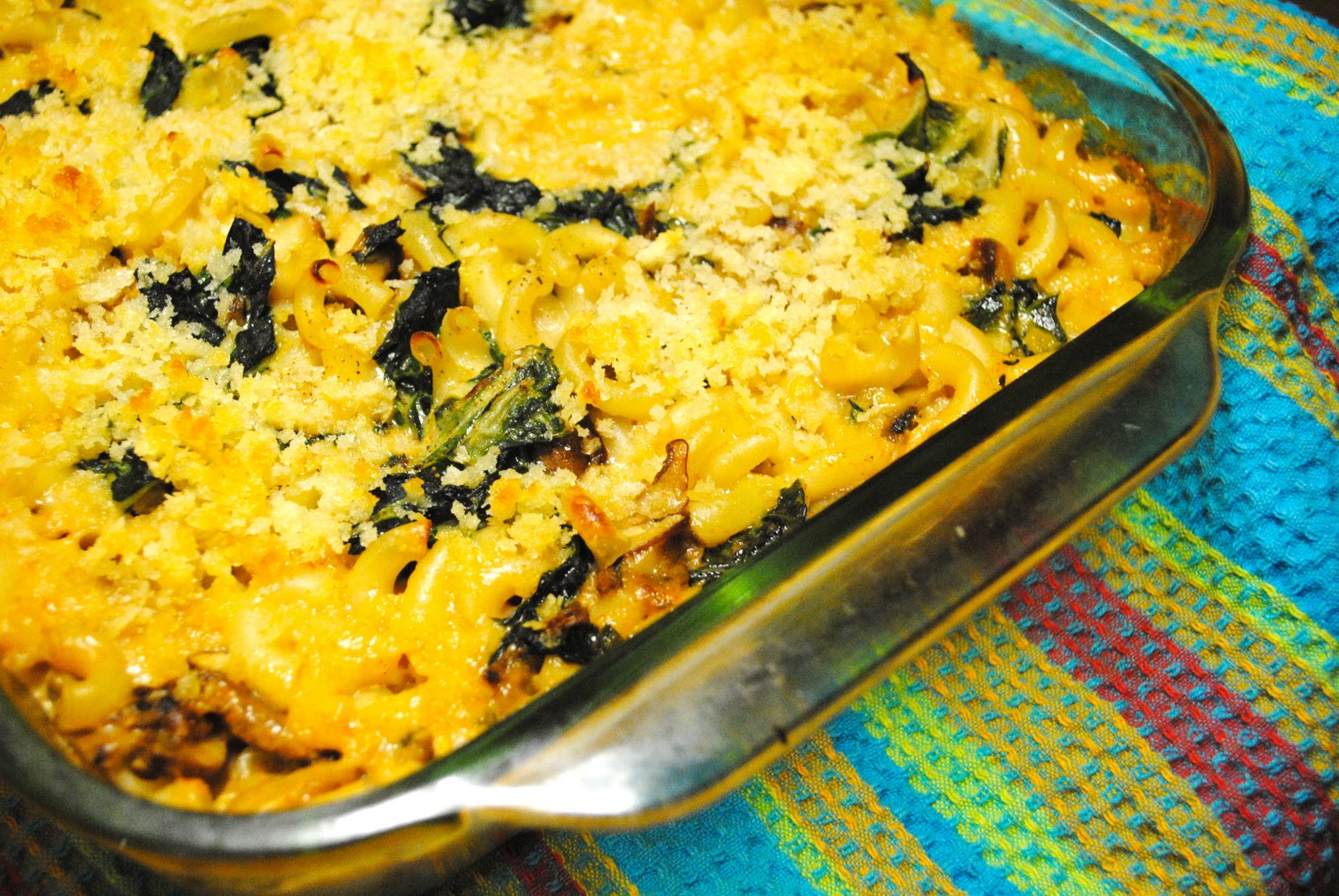 Poetic Appetite Macaroni & Cheese with Mushrooms & Chard