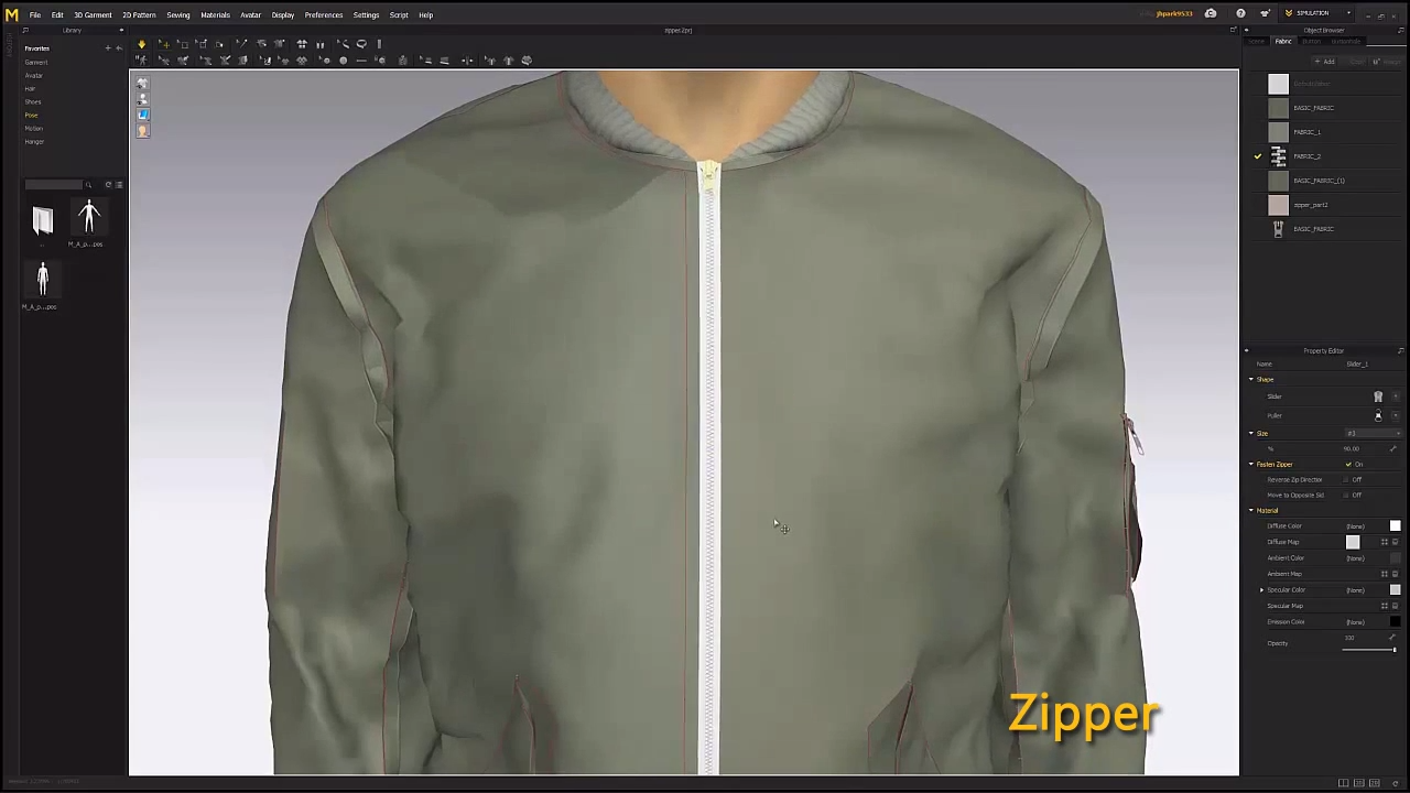 marvelous designer zipper marvelous designer zipper