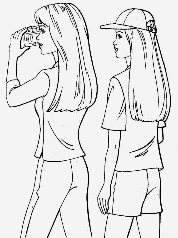 Maestra de Infantil: Las Barbies. Dibujos para colorear.
