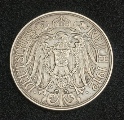 German Empire coins 25 Pfennig Coin