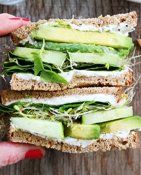 Cucumber and Avocado Sandwich Cucumber and Avocado Sandwich