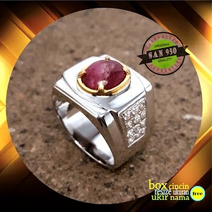 cincin perak pria P618DA cincin perak pria P618DA