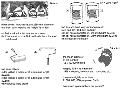 MEDIAN Don Steward mathematics teaching: cone, sphere, cylinder