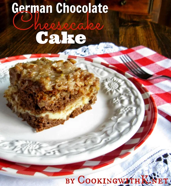 German Chocolate Cheesecake Cake